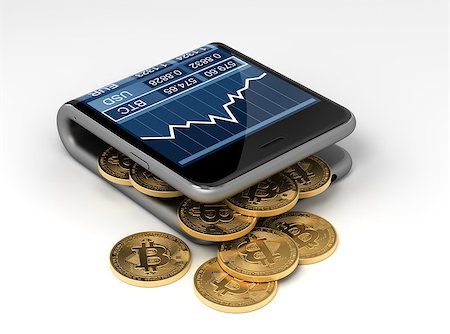 simsearch:400-08263202,k - Concept Of Virtual Wallet And Bitcoins. 3D Illustration. Stockbilder - Microstock & Abonnement, Bildnummer: 400-08734822