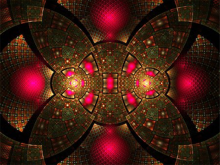 Abstract fractal fantasy pattern. Fractal artwork for creative design,flyer cover, interior, poster. Stockbilder - Microstock & Abonnement, Bildnummer: 400-08734945