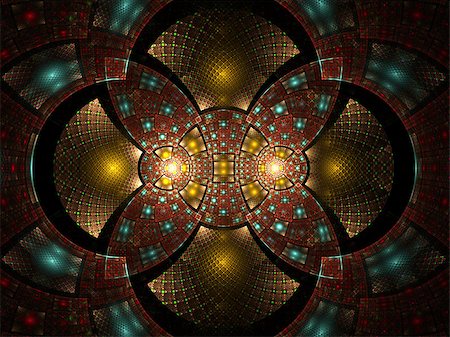 Abstract fractal fantasy pattern. Fractal artwork for creative design,flyer cover, interior, poster. Stockbilder - Microstock & Abonnement, Bildnummer: 400-08734946