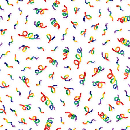 simsearch:400-08734089,k - Vector Seamless Multicolor Memphis Style Confetti Lines Jumble Pattern. Abstract Festive Background Design Stockbilder - Microstock & Abonnement, Bildnummer: 400-08735291