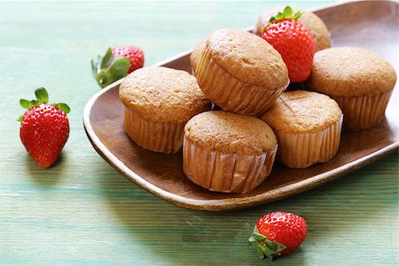 simsearch:400-07034479,k - homemade pastries, sweet muffins with fresh berries Stock Photo - Budget Royalty-Free & Subscription, Code: 400-08735386