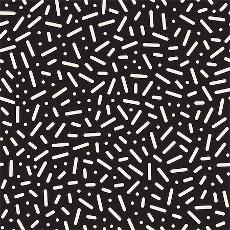 simsearch:400-09052365,k - Vector Seamless Black and White Lines And Circles Jumble Pattern. Abstract Geometric Background Design Photographie de stock - Aubaine LD & Abonnement, Code: 400-08735936