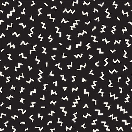 simsearch:400-08734089,k - Vector Seamless Memphis Lines Jumble Pattern. Abstract Geometric Background Design Stockbilder - Microstock & Abonnement, Bildnummer: 400-08736131