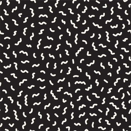 simsearch:400-08734089,k - Vector Seamless Black And White Jumble Shapes Pattern. Abstract Freehand Background Design Stockbilder - Microstock & Abonnement, Bildnummer: 400-08736195