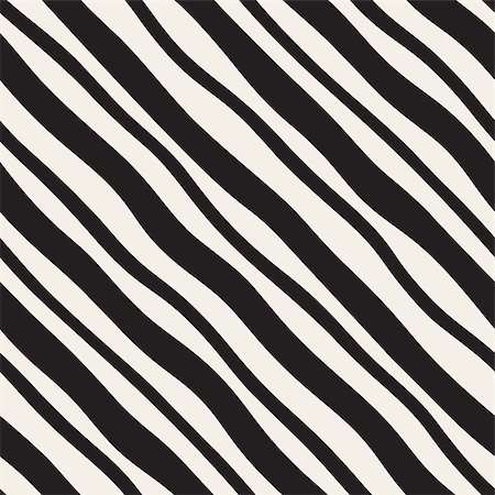 simsearch:400-09095440,k - Vector Seamless Black and White Hand Drawn Diagonal Lines Pattern. Abstract Freehand Background Design Stock Photo - Budget Royalty-Free & Subscription, Code: 400-08737423