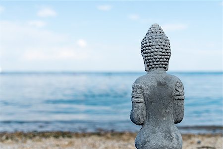 simsearch:400-05136803,k - Buddha Statue Near The sea. Spa. Zen Stock Photo - Budget Royalty-Free & Subscription, Code: 400-08730201