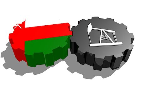 simsearch:400-08288721,k - Cog wheels connection. Oil pump icon and Oman flag on gears. Heavy and mining industry concept. 3D rendering Foto de stock - Super Valor sin royalties y Suscripción, Código: 400-08730598