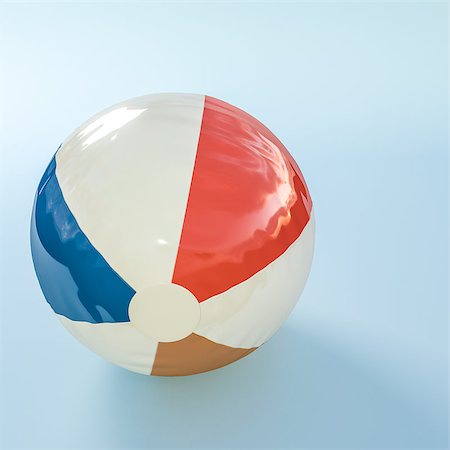 simsearch:400-04766687,k - 3d illustration of a plastic beach ball Foto de stock - Super Valor sin royalties y Suscripción, Código: 400-08730646