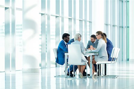 Business people at a meeting in office Stock Photo - Budget Royalty-Free & Subscription, Code: 400-08731163