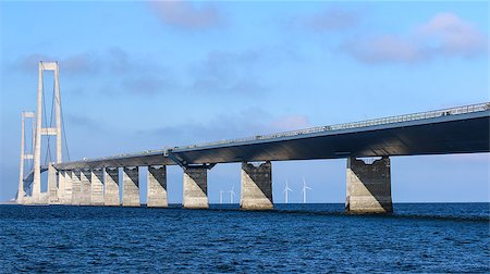 funen - great belt bridge on a bright summer day Stock Photo - Budget Royalty-Free & Subscription, Code: 400-08732102