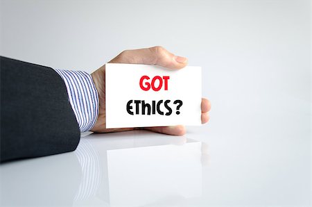 Got ethics text concept isolated over white background Stockbilder - Microstock & Abonnement, Bildnummer: 400-08732798