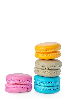 simsearch:400-06564979,k - Colorful macaroons collection set on a white background Stock Photo - Budget Royalty-Free & Subscription, Code: 400-08732805