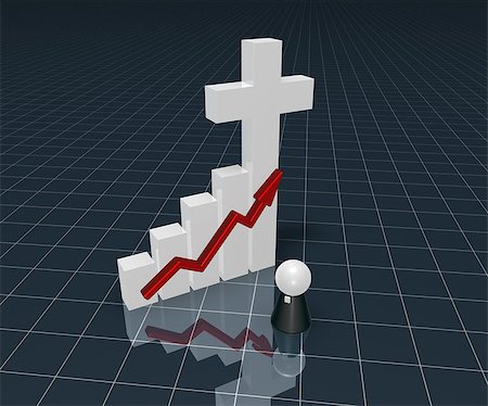pape (religion) - business graph with christian cross symbol and pope figure - 3d rendering Photographie de stock - Aubaine LD & Abonnement, Code: 400-08733485