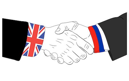 Handshake of the russian and british hands Photographie de stock - Aubaine LD & Abonnement, Code: 400-08733526