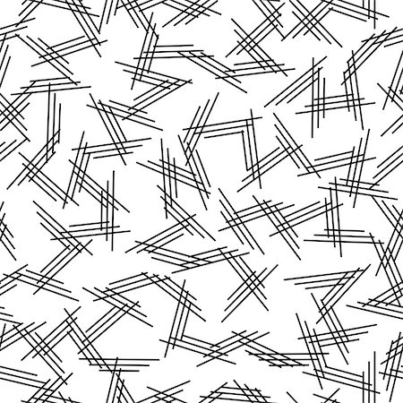 simsearch:400-08749175,k - Geometric seamless pattern with lines. Endless black and white striped background. Similar to memphis style. Stock Photo - Budget Royalty-Free & Subscription, Code: 400-08749173