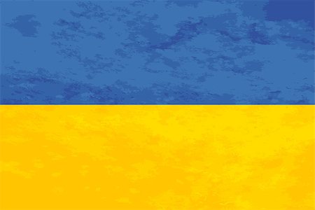 True proportions Ukraine flag with grunge texture Stock Photo - Budget Royalty-Free & Subscription, Code: 400-08749748