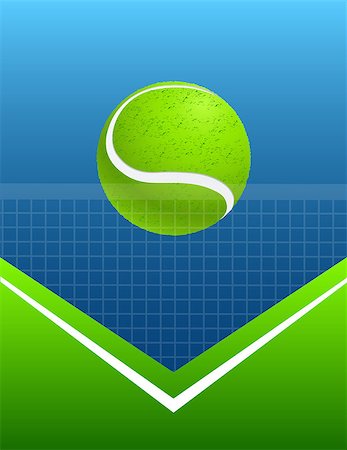 simsearch:400-08755898,k - blue and green abstract tennis background with ball. vector Stock Photo - Budget Royalty-Free & Subscription, Code: 400-08749830