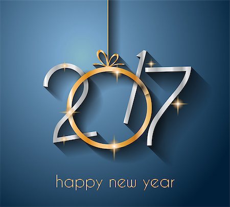 2017 Happy New Year Background for your Seasonal Flyers and Greetings Card. Stock Photo - Budget Royalty-Free & Subscription, Code: 400-08754022
