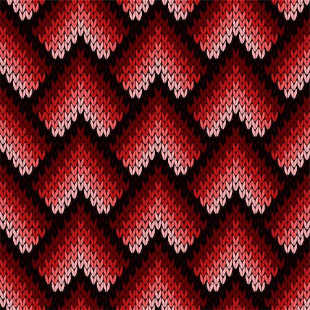 plaid christmas - Abstract ornamental knitting seamless vector pattern as a knitted fabric texture with various transition hues of red and pink colors Stock Photo - Budget Royalty-Free & Subscription, Code: 400-08754983