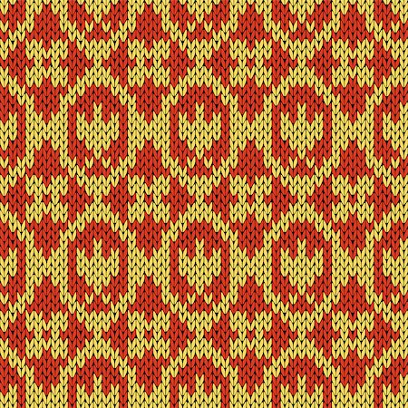 simsearch:400-08755020,k - Abstract knitting ornamental seamless vector pattern as a knitted fabric texture in warm hues of orange Stockbilder - Microstock & Abonnement, Bildnummer: 400-08755296