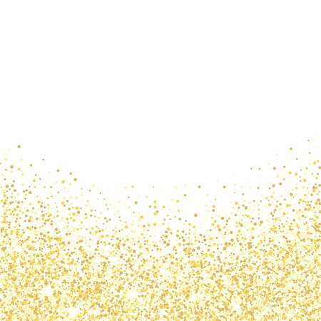 simsearch:400-08411358,k - Gold glitter background. Golden sparkles on white background. Vector illustration. Foto de stock - Super Valor sin royalties y Suscripción, Código: 400-08755487