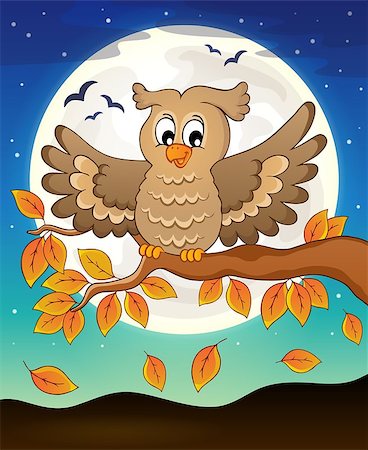 simsearch:400-08710477,k - Owl topic image 5 - eps10 vector illustration. Stock Photo - Budget Royalty-Free & Subscription, Code: 400-08755521