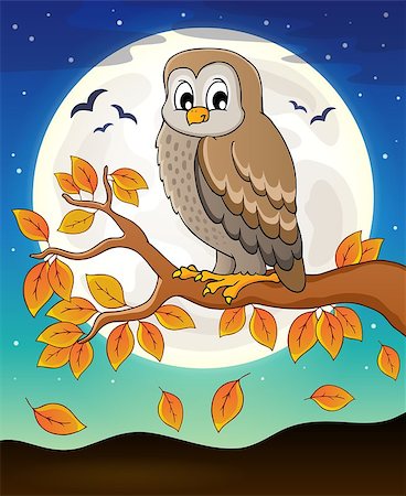 simsearch:400-08710477,k - Owl topic image 6 - eps10 vector illustration. Stock Photo - Budget Royalty-Free & Subscription, Code: 400-08755522
