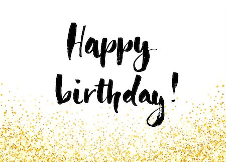 simsearch:400-09089937,k - Birthday card with letterin and gold glitter background. Vector illustration. Stock Photo - Budget Royalty-Free & Subscription, Code: 400-08755956