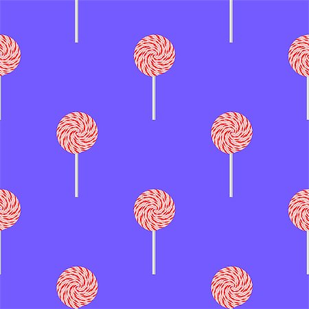 simsearch:400-04271654,k - Sweet Candy Isolated on Blue Background. Seamless Pattern Photographie de stock - Aubaine LD & Abonnement, Code: 400-08759929