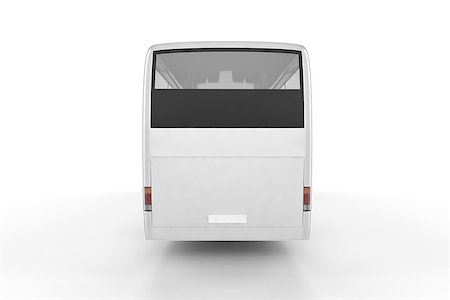 Bus Mock Up on White Background, 3D Illustration Photographie de stock - Aubaine LD & Abonnement, Code: 400-08750115