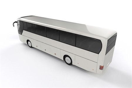 Bus Mock Up on White Background, 3D Illustration Photographie de stock - Aubaine LD & Abonnement, Code: 400-08750116