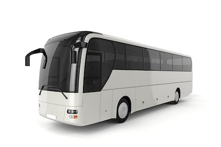 Right side - Bus Mock Up on White Background, 3D Illustration Photographie de stock - Aubaine LD & Abonnement, Code: 400-08750113