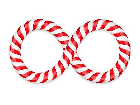 simsearch:400-07462598,k - Infinity symbol made of candy canes, vector eps10 illustration Stock Photo - Budget Royalty-Free & Subscription, Code: 400-08750914
