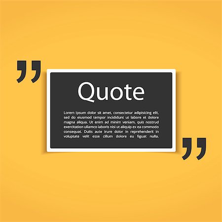 simsearch:400-08195370,k - Horizontal paper design element for your text with quotes, vector eps10 illustration Stock Photo - Budget Royalty-Free & Subscription, Code: 400-08750928