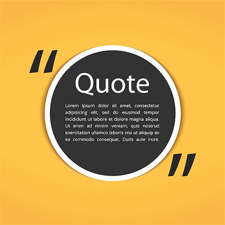 simsearch:400-08195370,k - Round paper sticker for your text with quotes on yellow background, vector eps10 illustration Stock Photo - Budget Royalty-Free & Subscription, Code: 400-08750929
