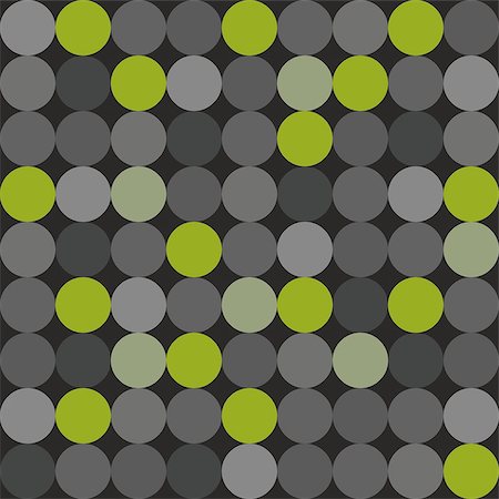simsearch:400-07428310,k - Tile vector pattern with big green, grey and black polka dots on grey background Stock Photo - Budget Royalty-Free & Subscription, Code: 400-08750963