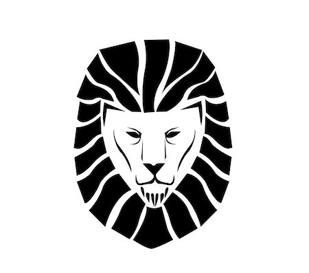 Lion face logo Stock Photo - Budget Royalty-Free & Subscription, Code: 400-08752475