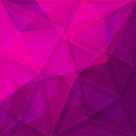 simsearch:400-08094145,k - Abstract low poly geometric background with triangles, vector illustration Photographie de stock - Aubaine LD & Abonnement, Code: 400-08752556