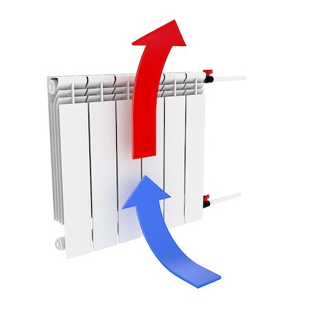 simsearch:400-05721873,k - Radiator. Directional arrows Convention blue - cold, red - hot 3D illustration Stock Photo - Budget Royalty-Free & Subscription, Code: 400-08753470