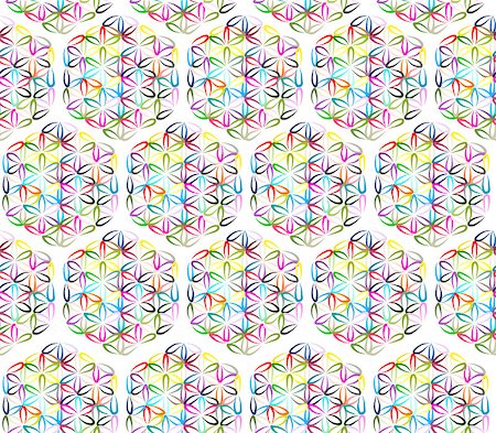 simsearch:400-08754380,k - Flower of Life, seamless pattern for your design, vector illustration Stock Photo - Budget Royalty-Free & Subscription, Code: 400-08753983
