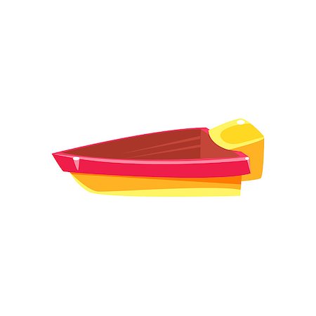 simsearch:400-08774807,k - Simple Engine Toy Boat Bright Color Icon In Simple Childish Style Isolated On White Background Fotografie stock - Microstock e Abbonamento, Codice: 400-08774804