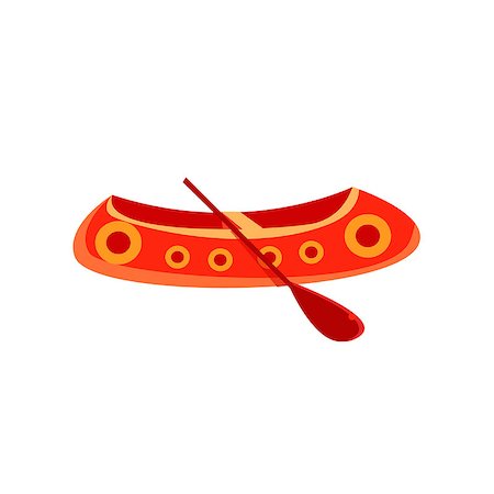 simsearch:400-08774807,k - Indian Canoe Toy Boat Bright Color Icon In Simple Childish Style Isolated On White Background Fotografie stock - Microstock e Abbonamento, Codice: 400-08774801