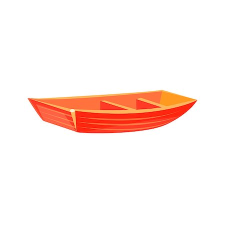 simsearch:400-08774806,k - Primitive Wooden Toy Boat Bright Color Icon In Simple Childish Style Isolated On White Background Stockbilder - Microstock & Abonnement, Bildnummer: 400-08774810