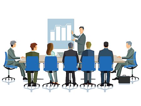 Business meeting in the company Stock Photo - Budget Royalty-Free & Subscription, Code: 400-08775000