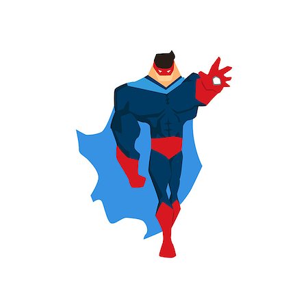 simsearch:400-06758626,k - Superhero in Action. Superhero silhouette in different poses vector Stockbilder - Microstock & Abonnement, Bildnummer: 400-08776889