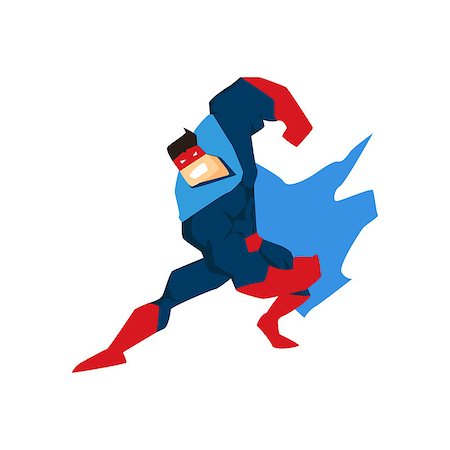 simsearch:400-06758626,k - Superhero in Action. Superhero silhouette in different poses vector Stockbilder - Microstock & Abonnement, Bildnummer: 400-08776880