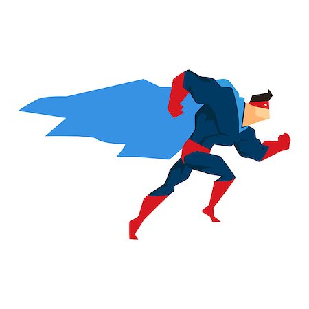 simsearch:400-06758626,k - Superhero in Action. Superhero silhouette in different poses vector Stockbilder - Microstock & Abonnement, Bildnummer: 400-08776895