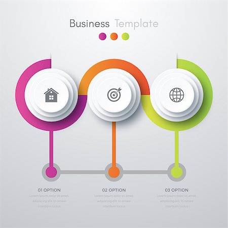 simsearch:400-08556708,k - Vector illustration infographics three options. Stock vector Stockbilder - Microstock & Abonnement, Bildnummer: 400-08778990