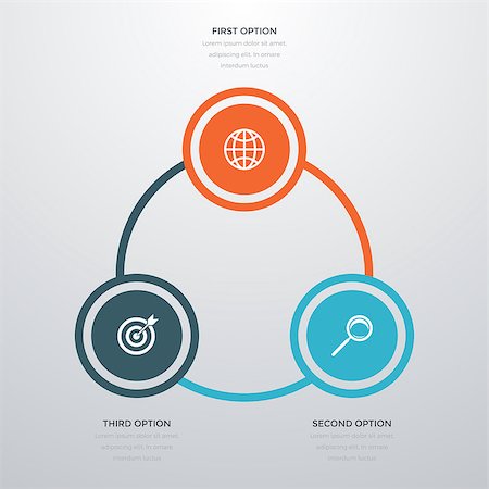 simsearch:400-08556708,k - Vector illustration infographics three options. Stock vector Stockbilder - Microstock & Abonnement, Bildnummer: 400-08779005