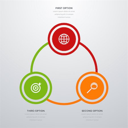 simsearch:400-08556708,k - Vector illustration infographics three options. Stock vector Stockbilder - Microstock & Abonnement, Bildnummer: 400-08779046